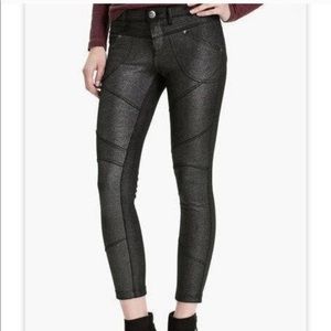 Free People Metallic Stretchy Pants